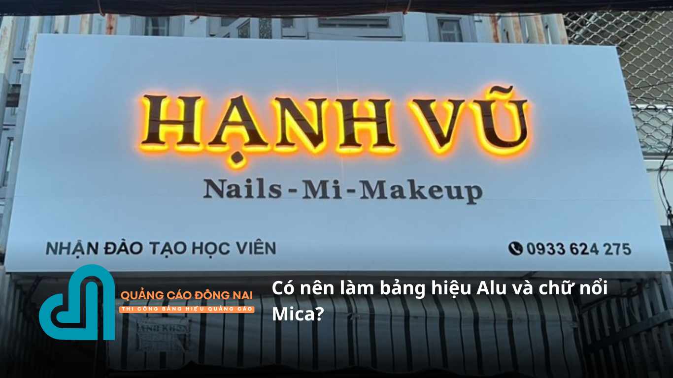 co nen lam bang hieu alu va chu noi mica