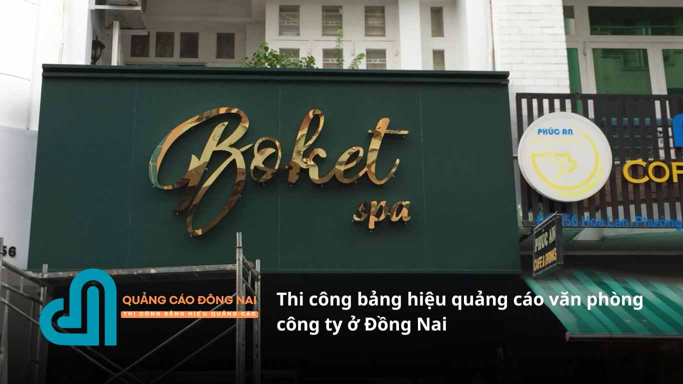 Thi công bảng hiệu quảng cáo văn phòng công ty ở Đồng Nai
