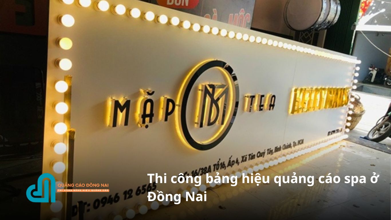 Thi công bảng hiệu quảng cáo spa ở Đồng Nai