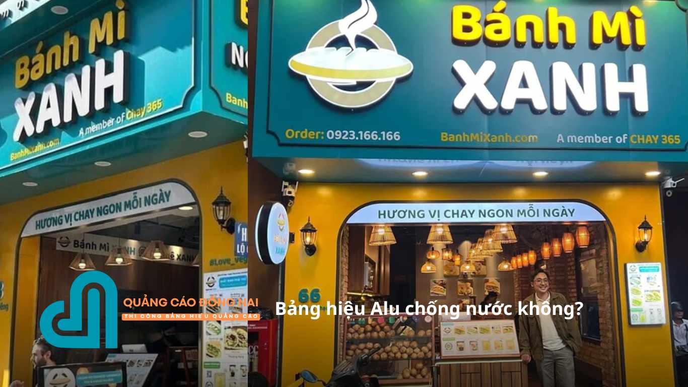 Bảng hiệu Alu chống nước không?