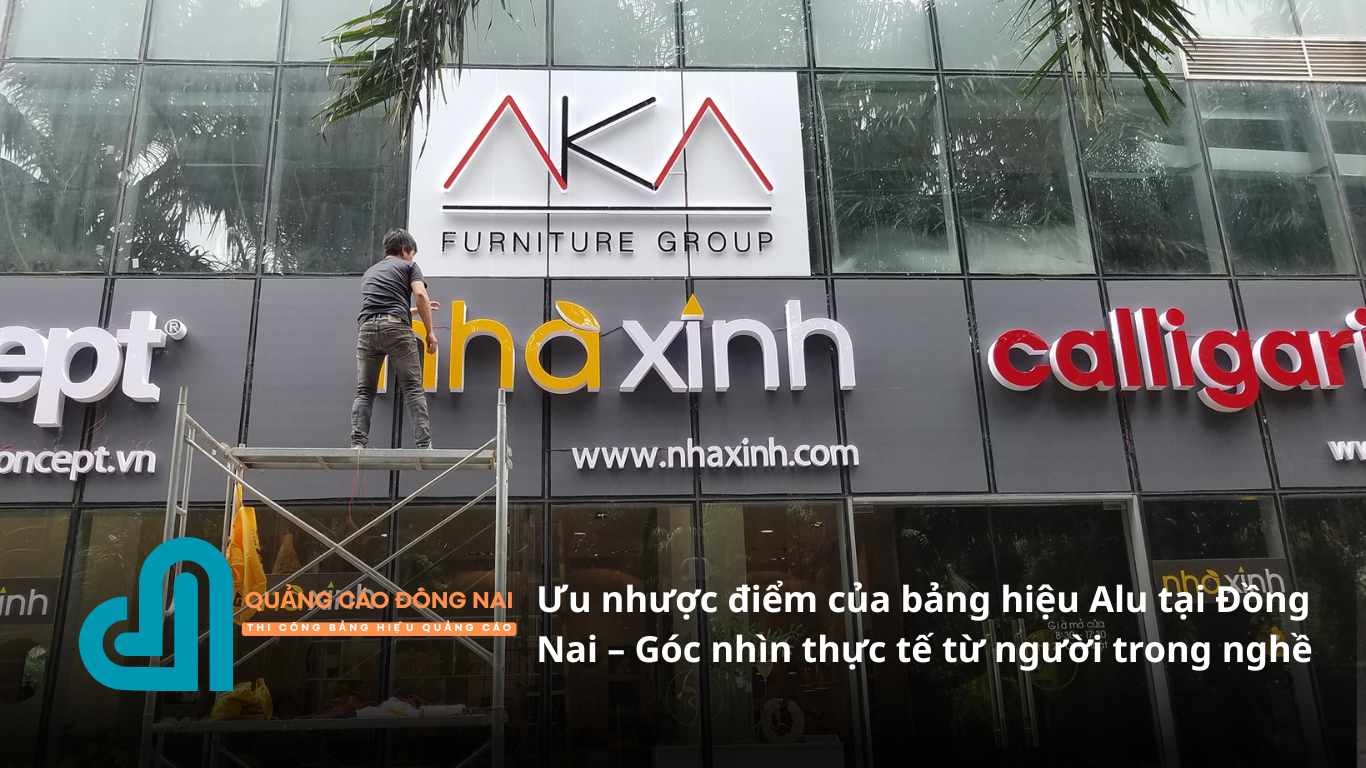 Ưu nhược điểm của bảng hiệu Alu tại Đồng Nai – Góc nhìn thực tế từ người trong nghề